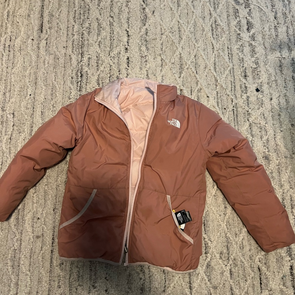 The North Face Youth Jacket in Peach